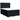 Pat box spring cu saltea, negru, 160x200 cm, textil