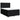 Pat box spring cu saltea, negru, 160x200 cm, textil