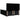 Pat box spring cu saltea, negru, 200x200 cm, textil