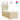 Pat box spring cu saltea, crem, 80x200 cm, textil