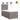 Pat box spring cu saltea, gri taupe, 80x200 cm, textil