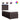 Pat box spring cu saltea, maro închis, 90x190 cm, textil