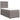 Pat box spring cu saltea, gri taupe, 90x190 cm, textil