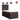 Pat box spring cu saltea, maro închis, 90x190 cm, textil