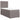 Pat box spring cu saltea, gri taupe, 90x190 cm, textil