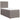 Pat box spring cu saltea, gri taupe, 90x190 cm, textil