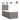 Pat box spring cu saltea, gri taupe, 90x200 cm, textil