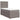 Pat box spring cu saltea, gri taupe, 100x200 cm, textil