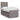 Pat box spring cu saltea, gri taupe, 100x200 cm, textil