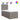 Pat box spring cu saltea, gri taupe, 100x200 cm, textil