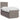 Pat box spring cu saltea, gri taupe, 100x200 cm, textil