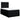 Pat box spring cu saltea, negru, 120x190 cm, catifea