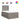 Pat box spring cu saltea, taupe, 120x190 cm material textil