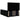 Pat box spring cu saltea, negru, 140x200 cm, textil
