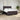 Pat continental cu saltea maro închis 180x200cm material textil