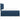 Pat box spring cu saltea, albastru, 180x200 cm, material textil