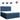 Pat box spring cu saltea, albastru, 200x200 cm, textil