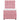 Pat box spring cu saltea, roz, 80x200 cm, catifea