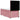 Pat box spring cu saltea, roz, 80x200 cm, catifea