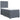 Pat box spring cu saltea, gri închis, 90x190 cm, catifea
