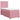 Pat box spring cu saltea, roz, 90x190 cm, catifea