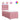 Pat box spring cu saltea, roz, 90x190 cm, catifea