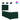 Pat box spring cu saltea, verde închis, 90x190 cm, catifea
