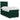 Pat box spring cu saltea, verde închis, 90x200 cm, catifea