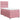 Pat box spring cu saltea, roz, 90x200 cm, catifea