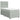 Pat box spring cu saltea, gri deschis, 100x200 cm, catifea