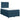 Pat box spring cu saltea, albastru, 120x190 cm, catifea