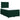 Pat box spring cu saltea, verde închis, 120x190 cm, catifea