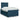 Pat box spring cu saltea, albastru, 120x200 cm, catifea