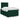 Pat box spring cu saltea, verde închis, 120x200 cm, catifea