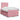 Pat box spring cu saltea, roz, 120x200 cm, catifea