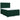 Pat box spring cu saltea, verde închis, 140x190 cm, catifea