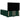 Pat box spring cu saltea, verde închis, 140x190 cm, catifea
