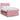 Pat box spring cu saltea, roz, 140x190 cm, catifea