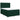 Pat box spring cu saltea, verde închis, 140x190 cm, catifea