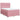 Pat box spring cu saltea, roz, 140x190 cm, catifea