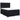 Pat box spring cu saltea, negru, 140x190 cm, catifea