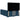 Pat box spring cu saltea, albastru, 140x190 cm, catifea