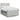 Pat box spring cu saltea, gri deschis, 140x200 cm, catifea