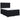 Pat box spring cu saltea, negru, 140x200 cm, catifea