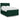 Pat box spring cu saltea, verde închis, 140x200 cm, catifea