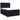 Pat box spring cu saltea, negru, 140x200 cm, catifea