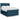 Pat box spring cu saltea, albastru, 140x200 cm, catifea