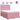 Pat box spring cu saltea, roz, 140x200 cm, catifea