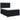 Pat box spring cu saltea, negru, 160x200 cm, catifea