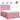 Pat box spring cu saltea, roz, 160x200 cm, catifea